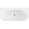 Vonia Mexen Oval+, 170 x 80 cm, Baltas + Rose auksinis persipylimas