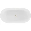 Vonia Mexen Paola, 170 x 80 cm, Baltas matt + Brushed auksinis persipylimas