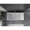 Vonia Mexen Vigo, 178,5 x 80 cm, Baltas + Brushed auksinis persipylimas