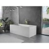 Vonia Mexen Vigo, 178,5 x 80 cm, Baltas + Brushed auksinis persipylimas