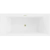 Vonia Mexen Vigo, 178,5 x 80 cm, Baltas + Brushed auksinis persipylimas