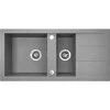 Granitinė virtuvinė plautuvė Laveo Barbados SBB_531T, Pilkas