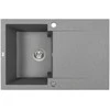 Granitinė virtuvinė plautuvė Laveo Chichi SBH_511Y, Pilkas