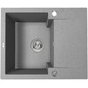Granitinė virtuvinė plautuvė Laveo Chichi SBH_513Y, Pilkas