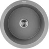 Granitinė virtuvinė plautuvė Laveo Dafne SBD_588Y, Pilkas
