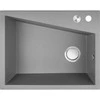 Granitinė virtuvinė plautuvė Laveo Grenada SBG_510T, Pilkas