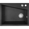 Granitinė virtuvinė plautuvė Laveo Grenada SBG_710T, Juodas