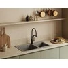 Granitinė virtuvinė plautuvė Laveo Milos SPM_5208, Pilkas