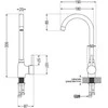 Granitinė virtuvinė plautuvė Mexen Enzo su maišytuvu ir sifonu, Baltas