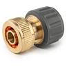 Greita jungtis 1/2" su STOP funkcija Bradas BRASS SOFT, žalvaris