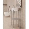 Grindinis praustuvo maišytuvas Deante Silia BQS_F2KK, Brushed steel