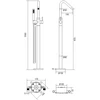 Grindinis vonios maišytuvas Besco Veo 3.0 ColdMode, Brushed Nickel