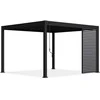 Horizontalios žaliuzės pavėsinėms Pergola ELEGANCE/DELUXE/FUSION 1.3 m, Anthracite (123.5 cm)