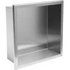 Įleidžiama vonios kambario lentyna REA 01, 30x30 cm, Brushed steel