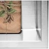 Įleidžiama vonios kambario lentyna REA 01, 30x30 cm, Brushed steel