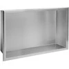 Įleidžiama vonios kambario lentyna REA 02, 30x45 cm, Brushed steel