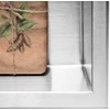 Įleidžiama vonios kambario lentyna REA 02, 30x45 cm, Brushed steel