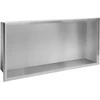 Įleidžiama vonios kambario lentyna REA 03, 30x60 cm, Brushed steel