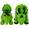 Interaktyvus dinozauras Triceratops su garų ir garso efektais, žalias