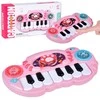 Interaktyvus muzikinis pianinas vaikams, rožinis