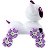Interaktyvus robotas šuo su nuotoliniu valdymu TOOBY RC 4WD 360°, baltas/violetinis