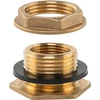Jungtis vid.sr. 1/2" – išor.sr. 3/4" su veržle vid.sr. 3/4" ir tarpine Bradas, žalvaris