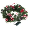 Kalėdinis vainikas su LED, 40 cm