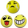 Kamuoliukas Emoticon, geltonas, 10 cm (1 vnt.)