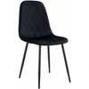 Kėdė Monita Rhombi, velvet, juoda