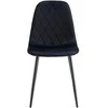 Kėdė Monita Rhombi, velvet, juoda