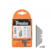 Keičiami trapecijos formos ašmenys dėtuvėje Bradas, 19 mm, NEUTRAL, 100 vnt.