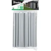 Klipsai tvoros juostai Bradas Solid, 19 cm, 20 vnt., šviesiai pilka