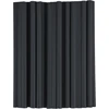 Klipsai tvoros juostai Bradas Solid, 19 cm, 20 vnt., tamsiai pilka