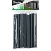 Klipsai tvoros juostai Bradas Solid, 19 cm, 20 vnt., tamsiai pilka