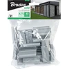 Klipsai tvoros juostai Bradas Solid, 4.75 cm, 40 vnt., šviesiai pilka