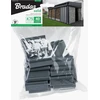 Klipsai tvoros juostai Bradas Solid, 4.75 cm, 40 vnt., pilka