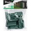 Klipsai tvoros juostai Bradas Solid, 4.75 cm, 40 vnt., žalia
