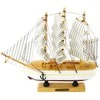 Kolekcinis dekoratyvinis laivo modelis, 24x23 cm, baltas