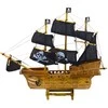Kolekcinis dekoratyvinis piratų laivo modelis, 33x29 cm, juodas