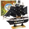 Kolekcinis dekoratyvinis piratų laivo modelis, 16x15 cm, juodas