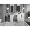 Konglomerato laisvai pastatomas praustuvas Mexen Adora, 45 x 45 cm, Baltas matt