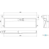 Konglomerato praustuvas Mexen Ava B/O, 120x46 cm, Juodas mat