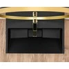 Konglomerato praustuvas REA Goya Juodas Mat, 60 cm