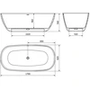 Konglomerato vonia Mexen Como, 170 x 82 cm, Concrete matt