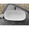 Konglomerato vonia Mexen Como, 170 x 82 cm, Baltas gloss