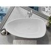 Konglomerato vonia Mexen Imola, 150 x 77 cm, Baltas gloss