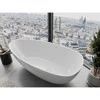 Konglomerato vonia Mexen Imola, 160 x 81 cm, Baltas gloss