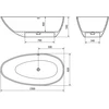 Konglomerato vonia Mexen Milano, 150 x 82 cm, Concrete matt