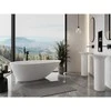 Konglomerato vonia Mexen Milano, 170 x 86 cm, Baltas gloss