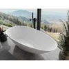 Konglomerato vonia Mexen Milano, 170 x 86 cm, Baltas gloss